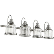 Quorum - 586-4-65 - Four Light Vanity - Banded Lighting Series - Satin Nickel