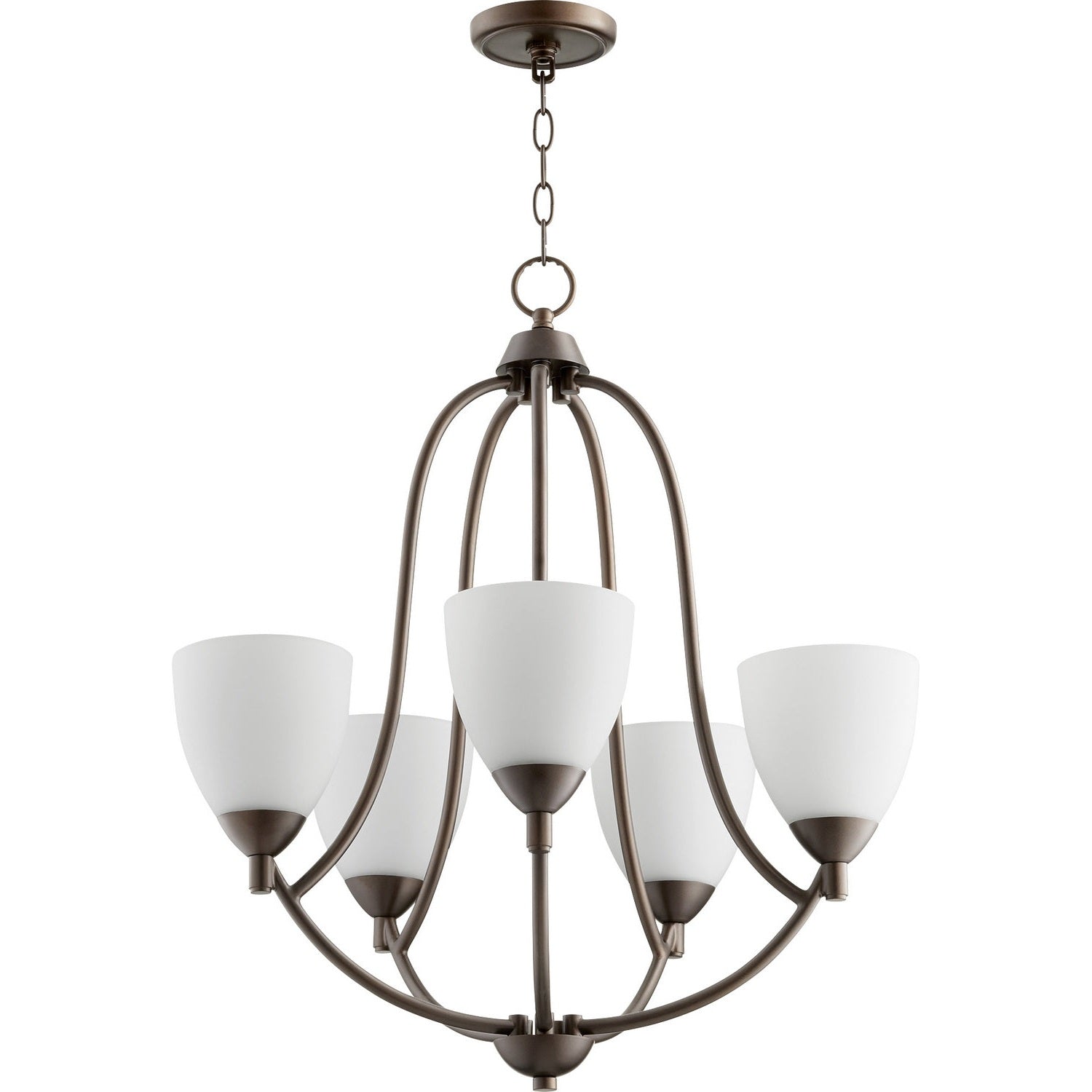 Quorum - 6069-5-86 - Five Light Chandelier - Barkley - Oiled Bronze
