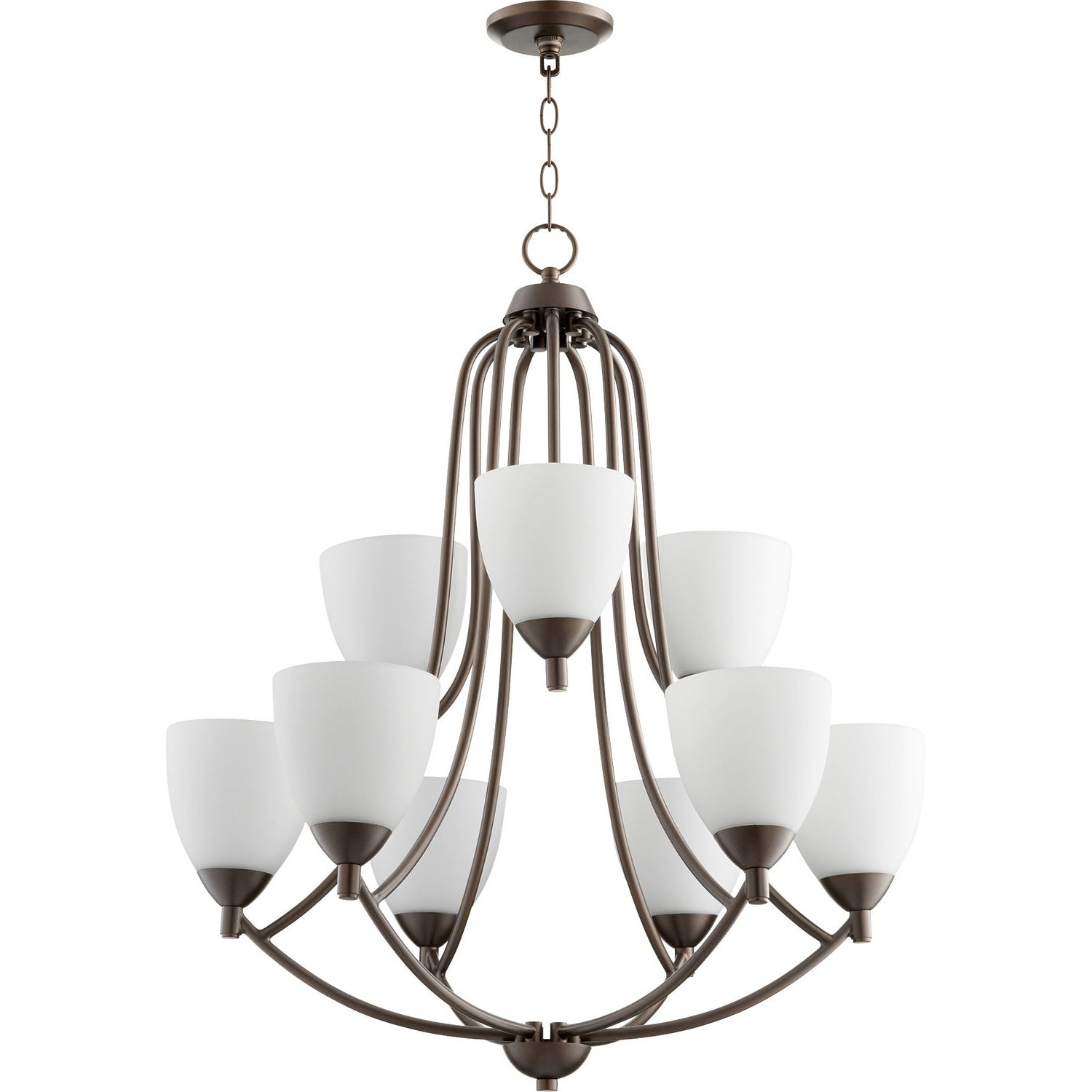 Quorum - 6069-9-86 - Nine Light Chandelier - Barkley - Oiled Bronze