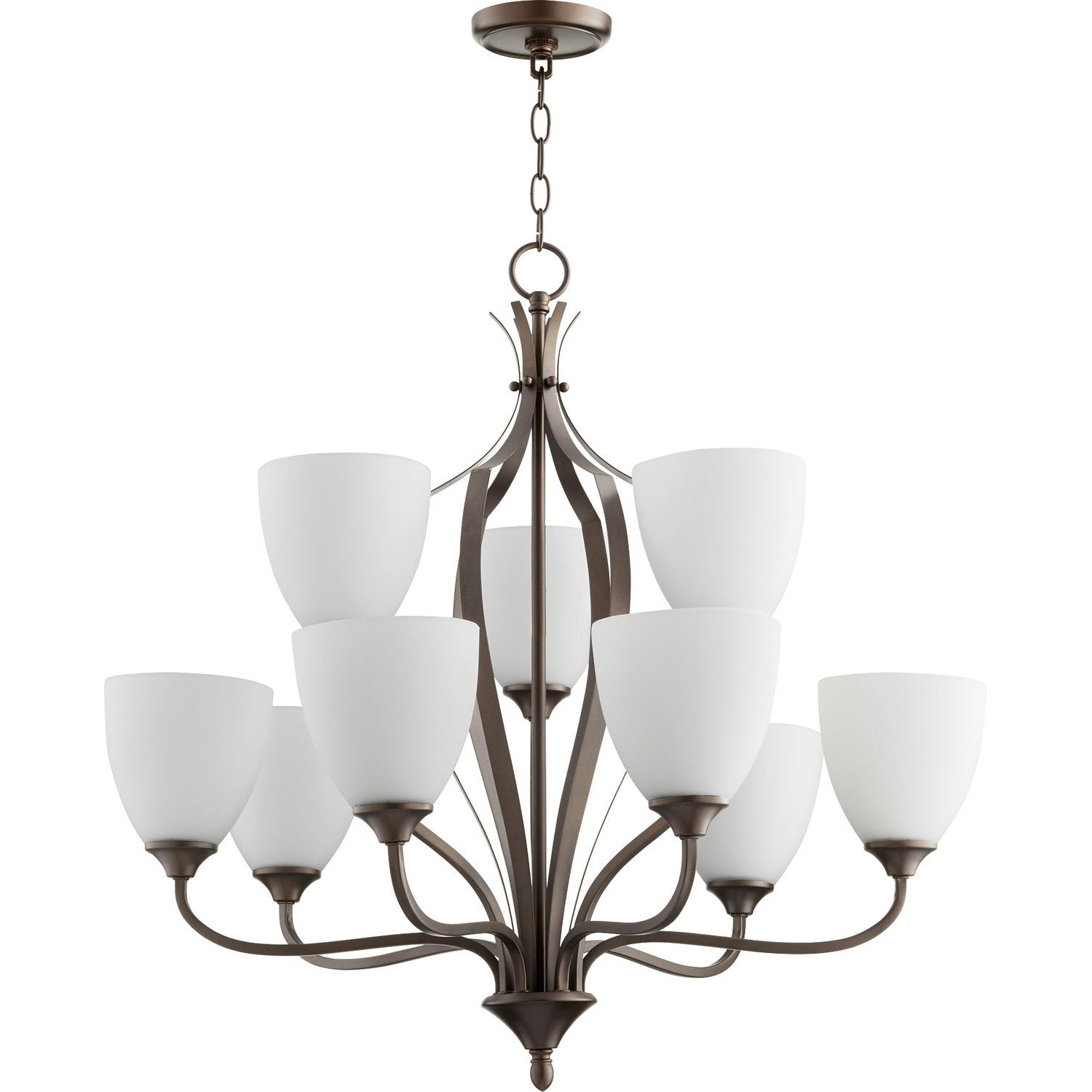 Quorum - 6127-9-86 - Nine Light Chandelier - Jardin - Oiled Bronze