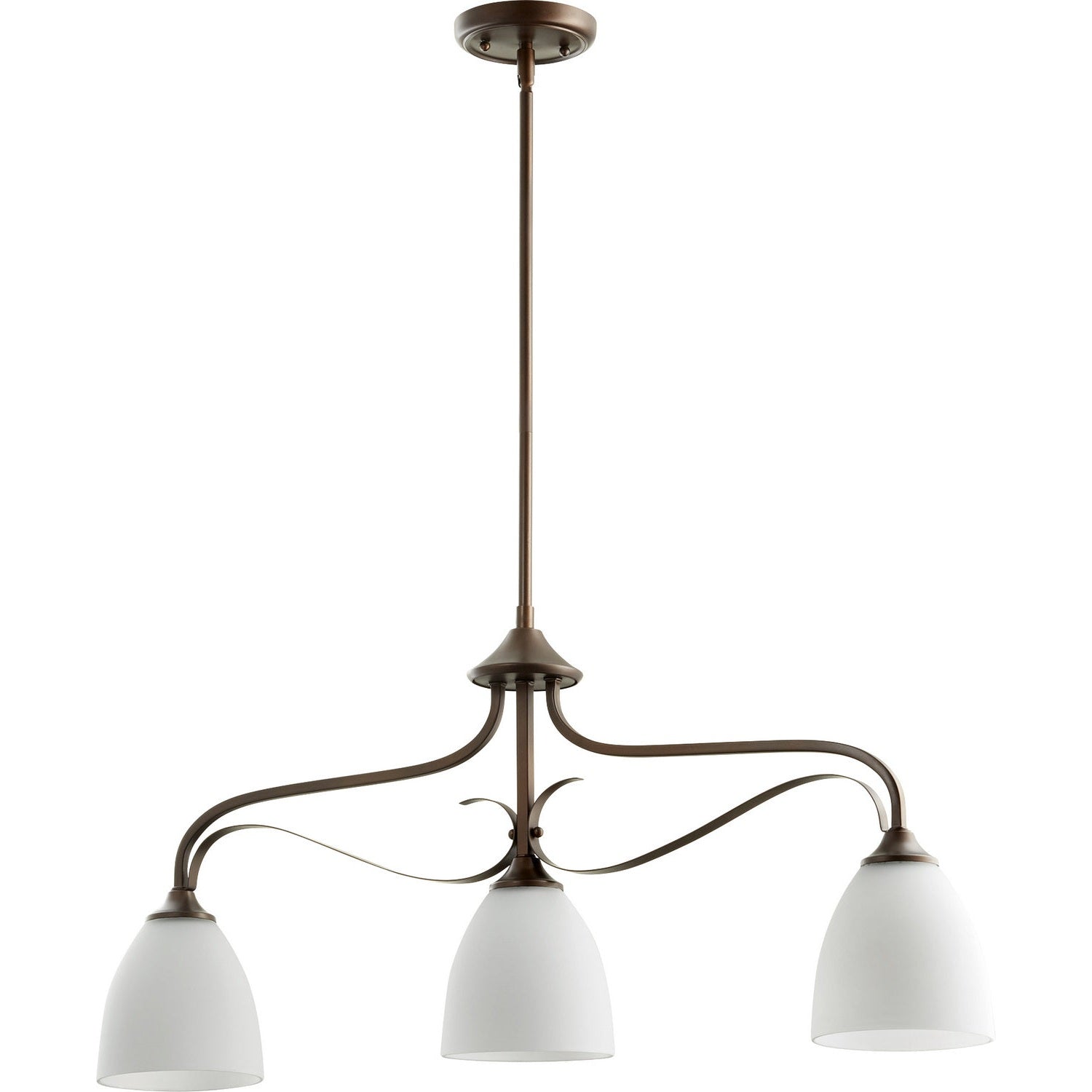 Quorum - 6627-3-86 - Three Light Island Pendant - Jardin - Oiled Bronze
