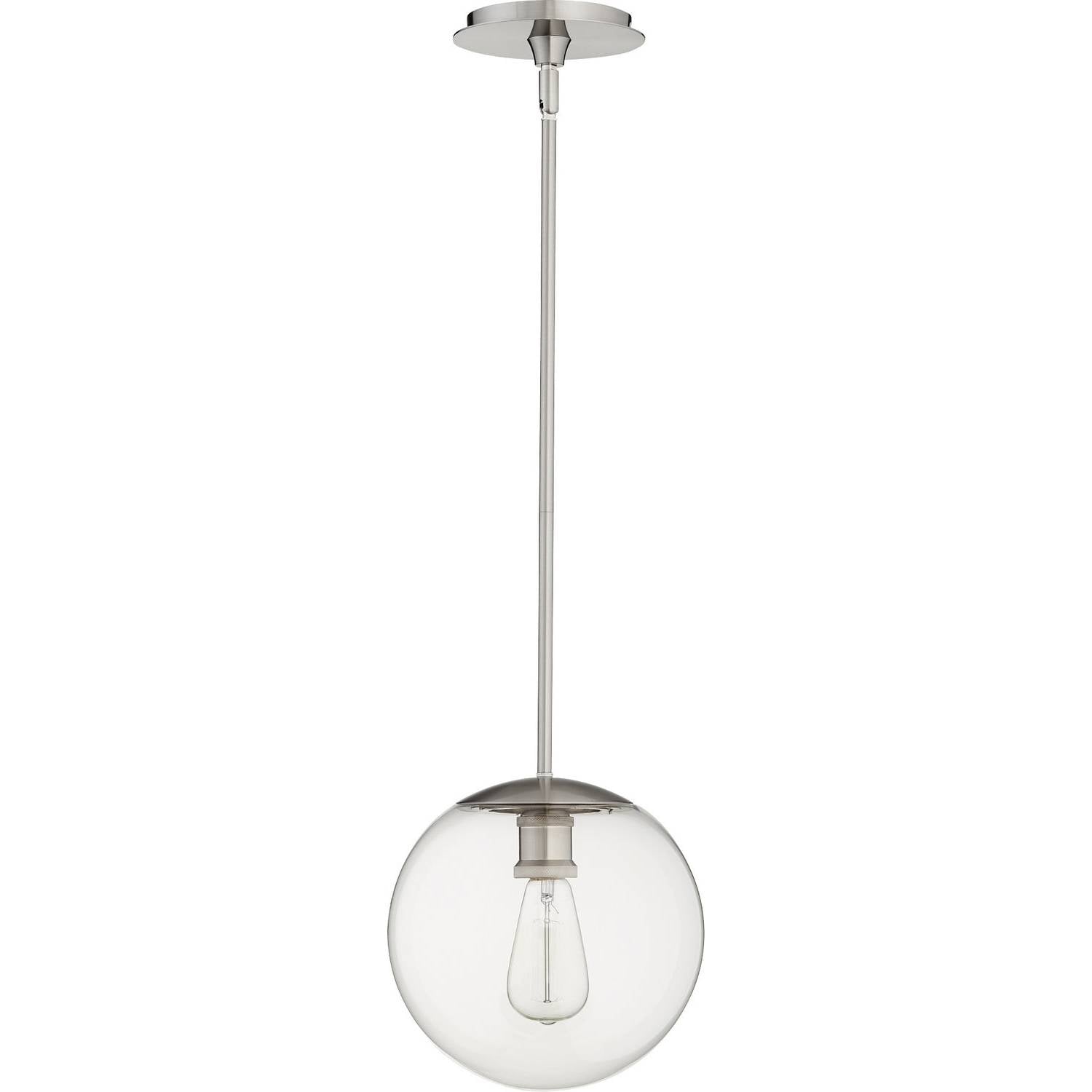 Quorum - 80-10-65 - One Light Pendant - Globe Pendants - Satin Nickel