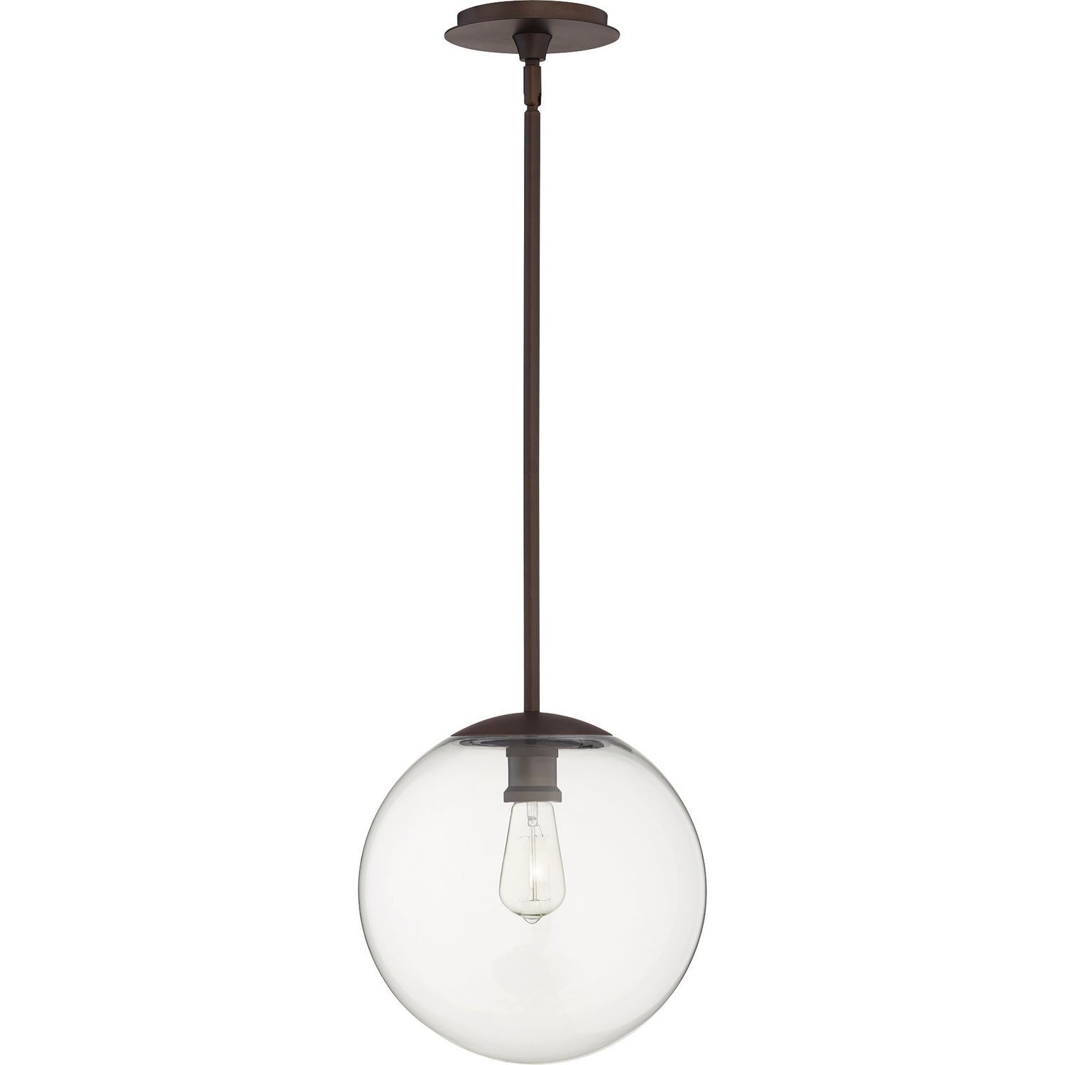Quorum - 80-12-86 - One Light Pendant - Globe Pendants - Oiled Bronze