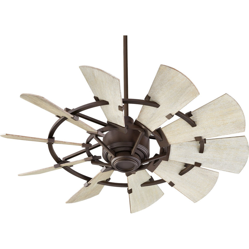 Quorum - 94410-86 - 44"Ceiling Fan - Windmill - Oiled Bronze