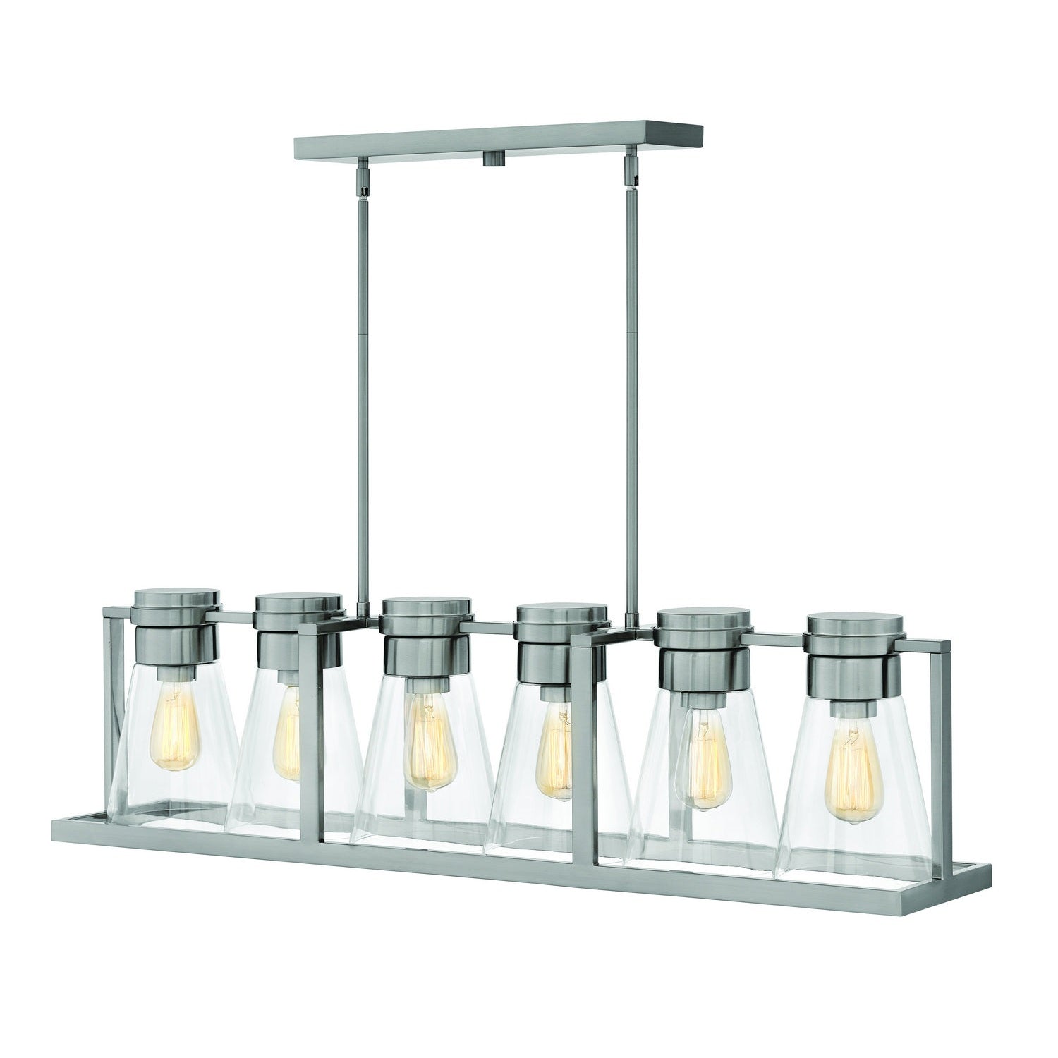 Hinkley - 63306BN-CL - LED Linear Chandelier - Refinery - Brushed Nickel