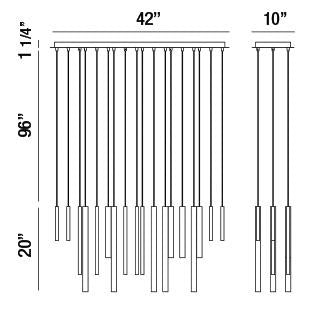 Eurofase - 31446-035 - LED Chandelier - Santana - Brass