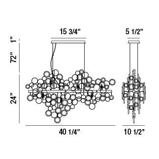 Eurofase - 34031-018 - 12 Light Chandelier - Trento - Chrome