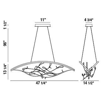 Eurofase - 34065-013 - LED Chandelier - Basilica - Bronze