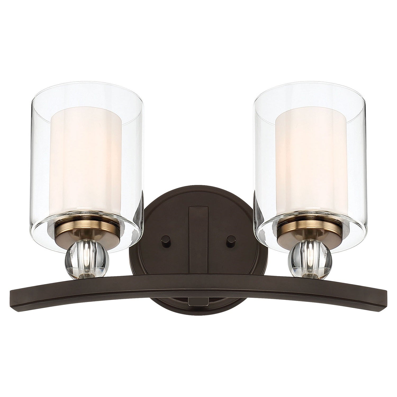 Minka-Lavery - 3072-416 - Two Light Bath - Studio 5 - Painted Bronze W/Natural Brush
