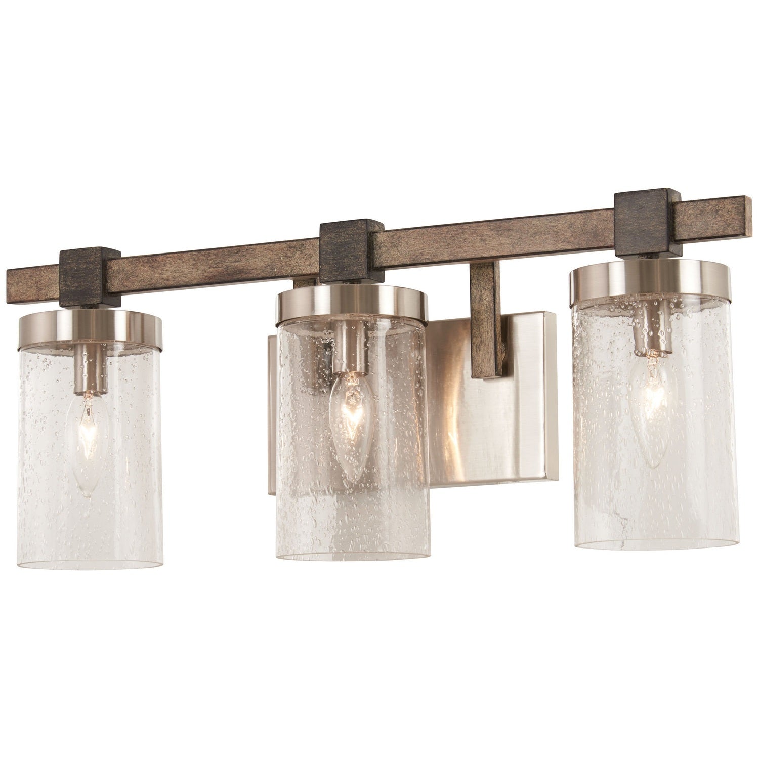 Minka-Lavery - 4633-106 - Three Light Bath - Bridlewood - Stone Grey W/Brushed Nickel