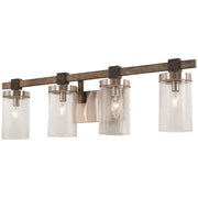 Minka-Lavery - 4634-106 - Four Light Bath - Bridlewood - Stone Grey W/Brushed Nickel