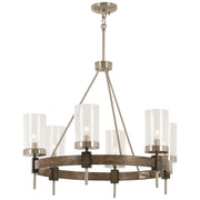 Minka-Lavery - 4636-106 - Six Light Chandelier - Bridlewood - Stone Grey W/Brushed Nickel
