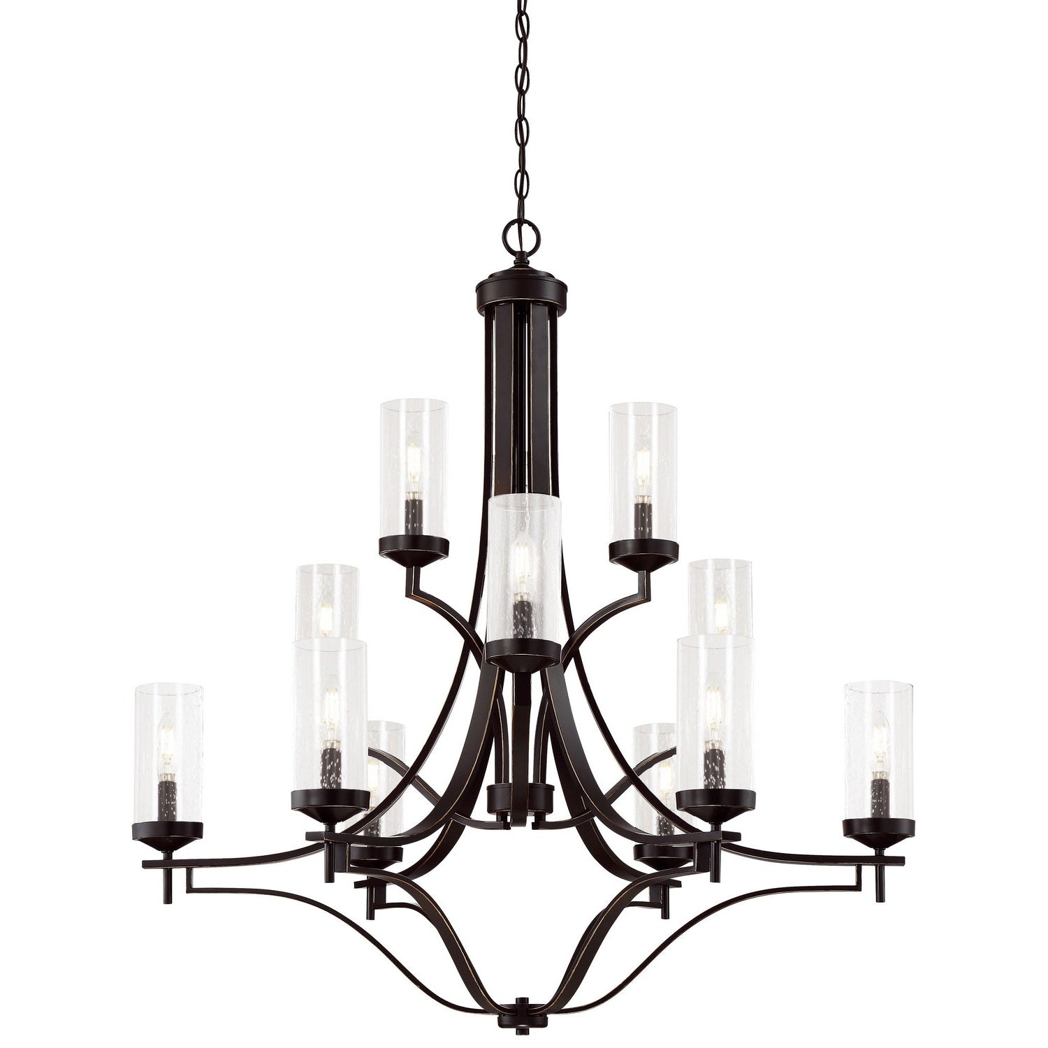 Minka-Lavery - 4646-579 - 12 Light Chandelier - Elyton - Downton Bronze With Gold Highl