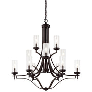Minka-Lavery - 4646-579 - 12 Light Chandelier - Elyton - Downton Bronze With Gold Highl