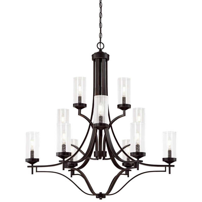 Minka-Lavery - 4646-579 - 12 Light Chandelier - Elyton - Downton Bronze With Gold Highl
