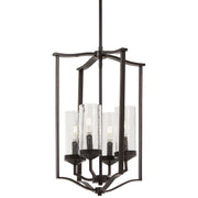 Minka-Lavery - 4658-579 - Four Light Pendant - Elyton - Downton Bronze With Gold Highl