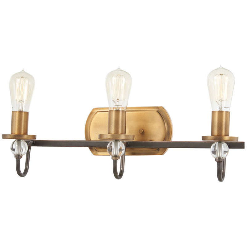 Minka-Lavery - 4723-113 - Three Light Bath - Safra - Harvard Court Bronze W/Natural