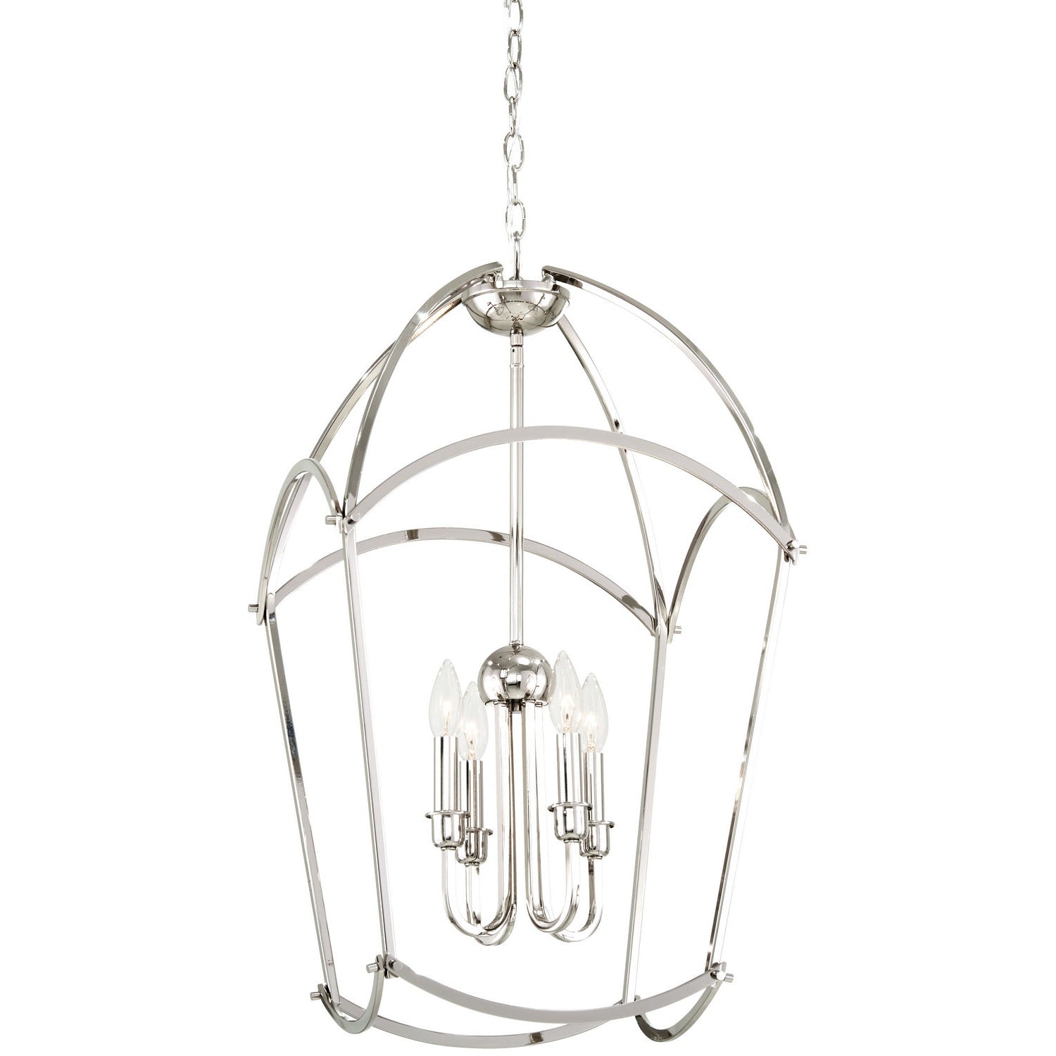 Minka-Lavery - 4774-613 - Four Light Pendant - Jupiter'S Canopy - Polished Nickel