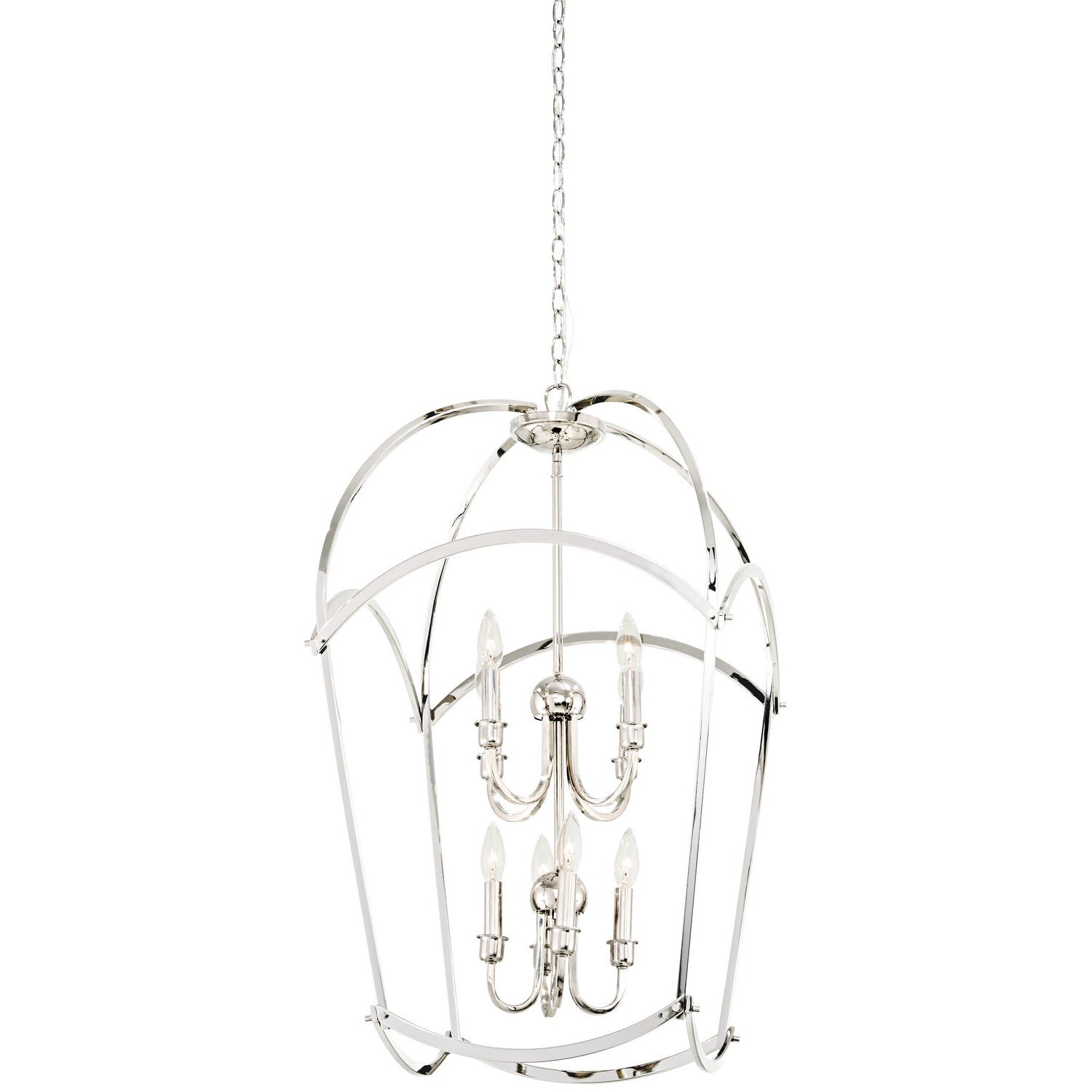Minka-Lavery - 4778-613 - Eight Light Pendant - Jupiter'S Canopy - Polished Nickel