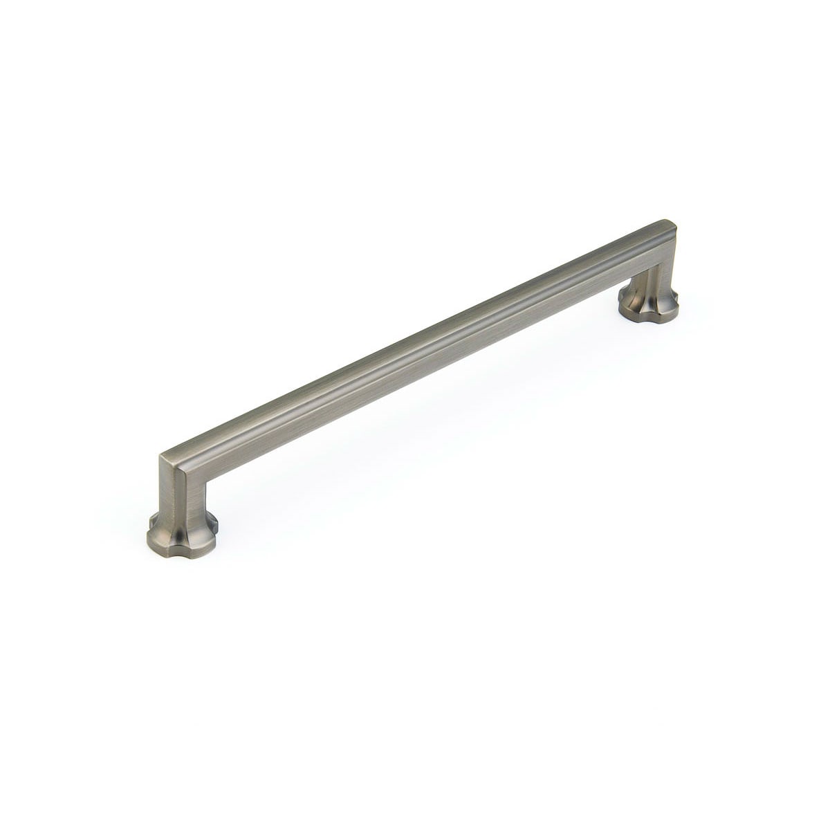 Schaub and Company - 879-AN-10PACK - Empire Pack of (10) - 8" Center to Center Classical Roman Cabinet Handles / Drawer Pulls in Antique Nickel