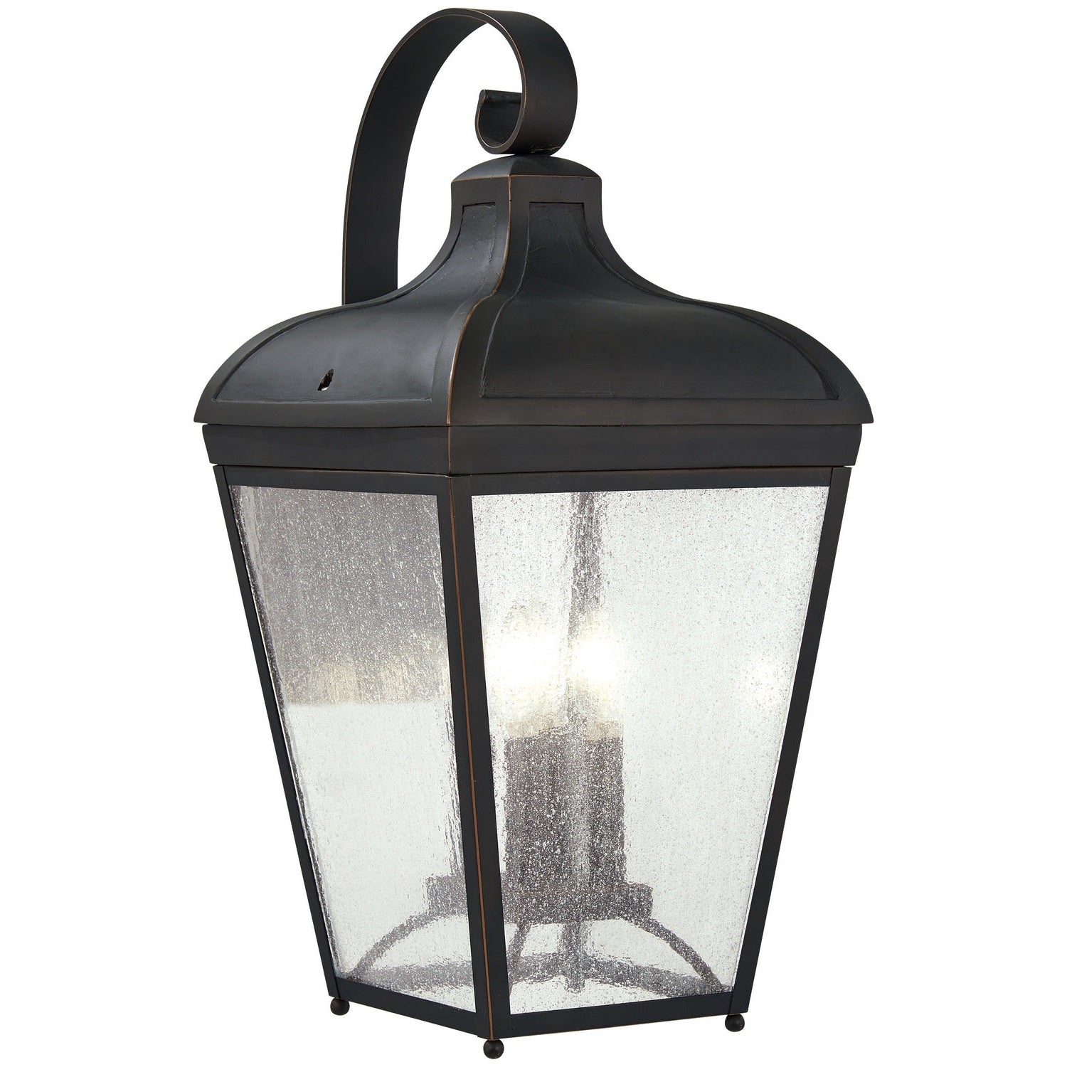 Minka-Lavery - 72483-143C - Four Light Outdoor Wall Mount - Marquee - Oil Rubbed Bronze W/ Gold High