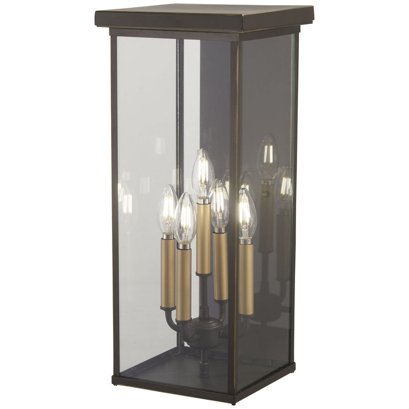 Minka-Lavery - 72583-143C - Five Light Pocket Lantern - Casway - Oil Rubbed Bronze W/ Gold High