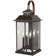 Minka-Lavery - 72593-143C - Four Light Outdoor Wall Mount - Miner'S Loft - Oil Rubbed Bronze W/ Gold High