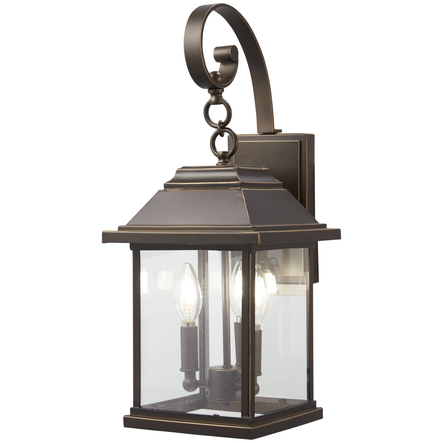 Minka-Lavery - 72632-143C - Three Light Outdoor Wall Mount - Mariner'S Pointe - Oil Rubbed Bronze W/ Gold High
