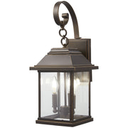 Minka-Lavery - 72632-143C - Three Light Outdoor Wall Mount - Mariner'S Pointe - Oil Rubbed Bronze W/ Gold High