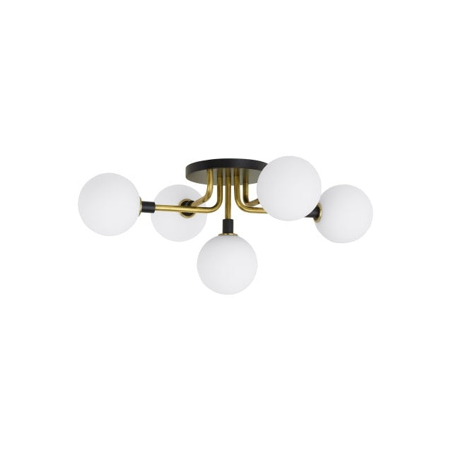 Visual Comfort Modern - 700FMVGOOR - Five Light Flush Mount - Viaggio