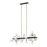 Visual Comfort Modern - 700LSVGOOR - 25 Light Linear Chandelier - Viaggio