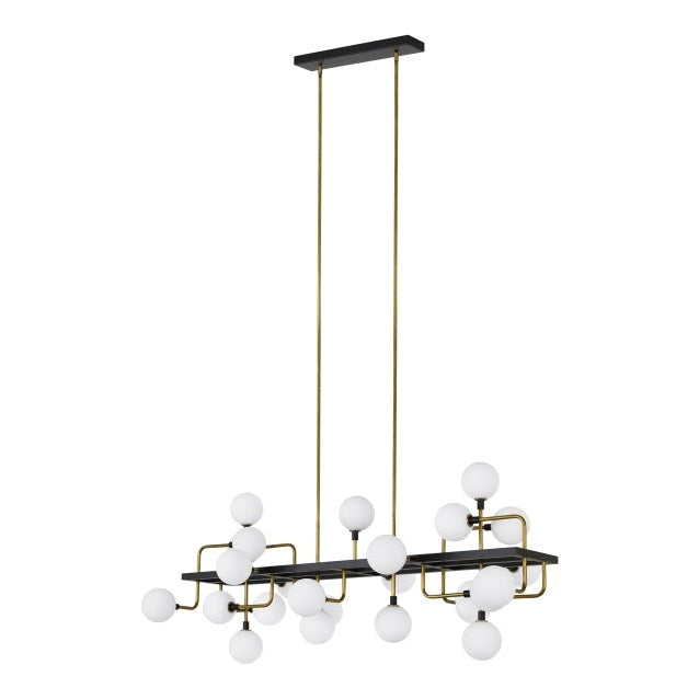 Visual Comfort Modern - 700LSVGOOR - 25 Light Linear Chandelier - Viaggio