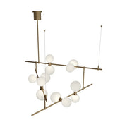 Visual Comfort Modern - 700MDCHGRS - LED Chandelier - ModernRail - Aged Brass