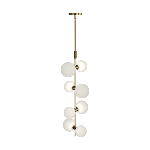 Visual Comfort Modern - 700MDP3GRR - LED Pendant - ModernRail - Aged Brass