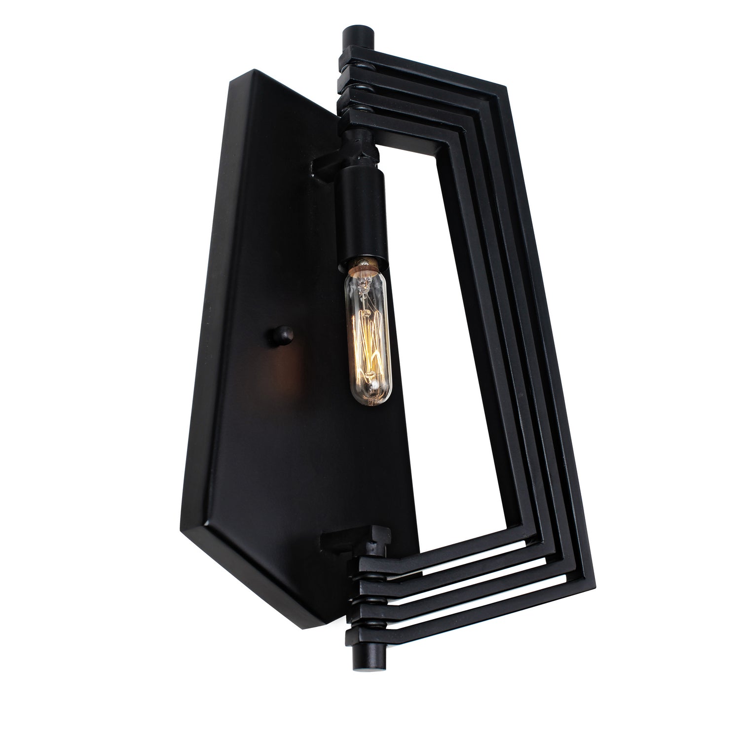 Varaluz - 262W01BL - One Light Wall Sconce - Gymnast - Black