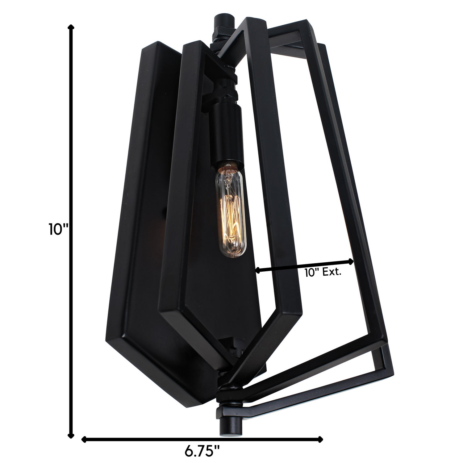 Varaluz - 262W01BL - One Light Wall Sconce - Gymnast - Black