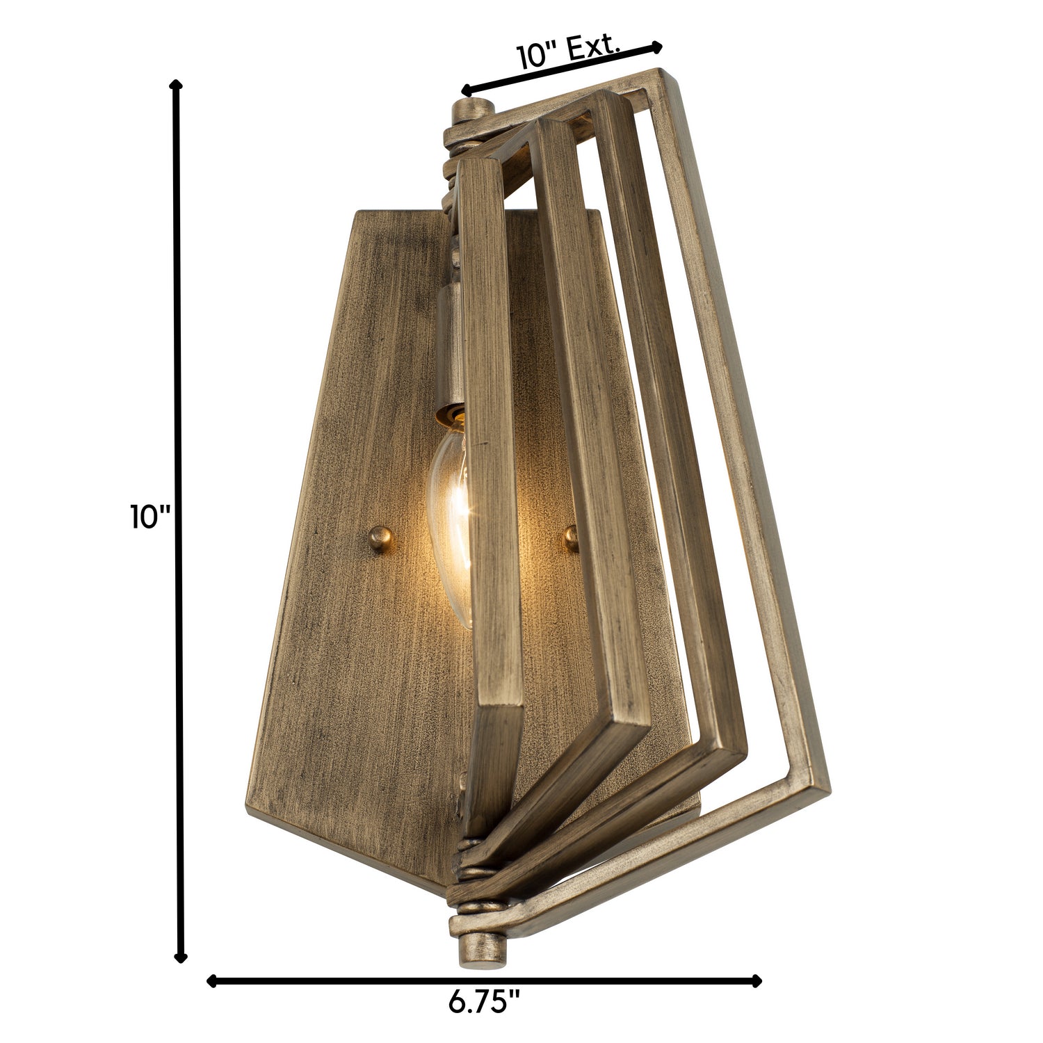 Varaluz - 262W01HG - One Light Wall Sconce - Gymnast - Havana Gold