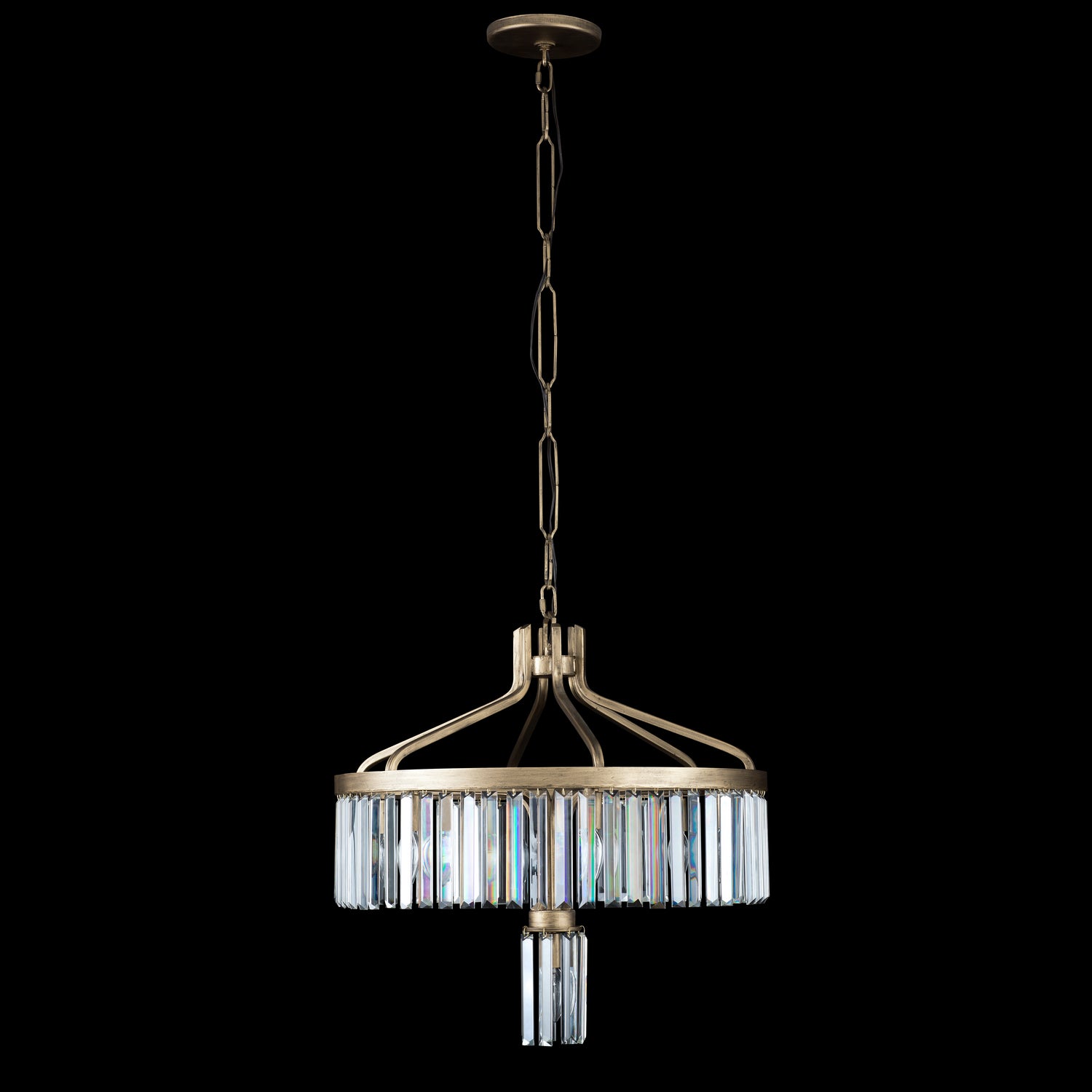 Varaluz - 297P07HG - Seven Light Pendant - Social Club - Havana Gold