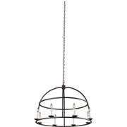 Kalco - 506953BI - Eight Light Pendant - Wickenburg - Black Iron