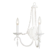 Kalco - 507220DW - Two Light Wall Bracket - Acadia - Distressed White
