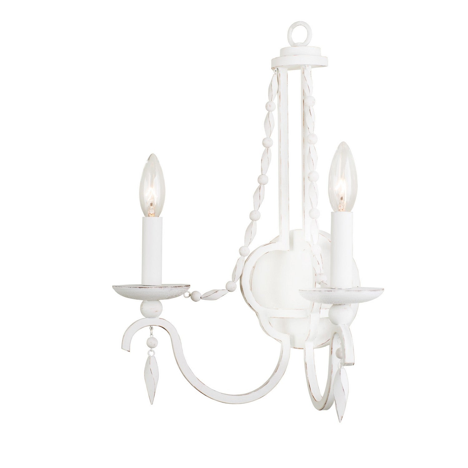 Kalco - 507220DW - Two Light Wall Bracket - Acadia - Distressed White