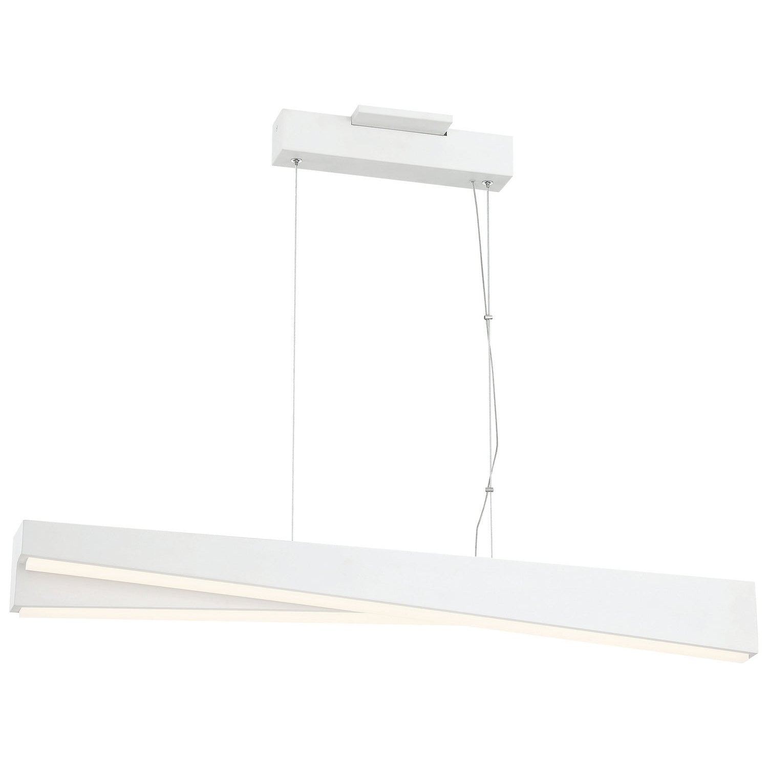 George Kovacs - P1154-655-L - LED Island Pendant - So Inclined - Sand White