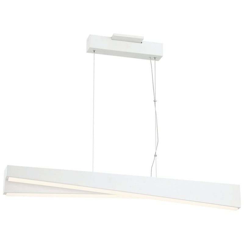 George Kovacs - P1154-655-L - LED Island Pendant - So Inclined - Sand White
