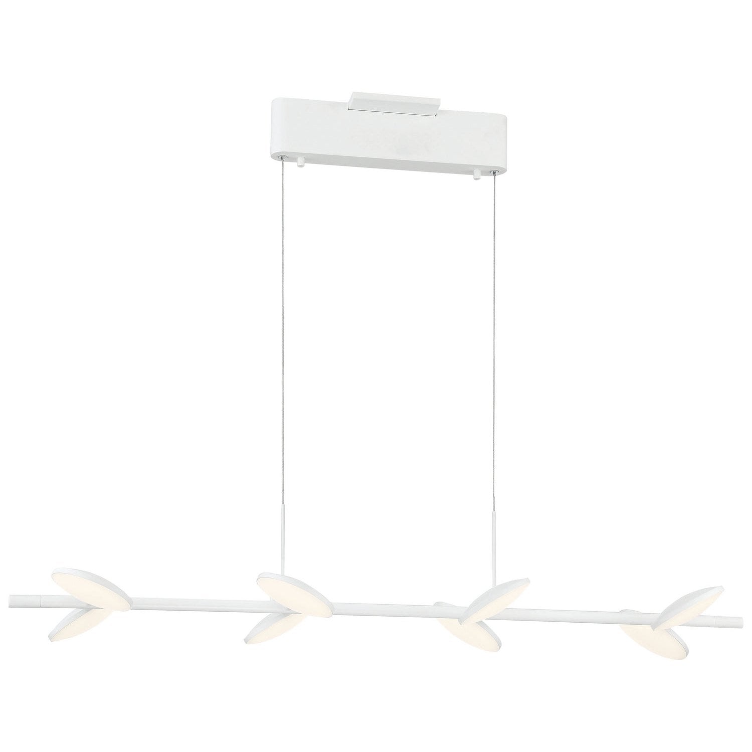 George Kovacs - P1156-044B-L - LED Island Pendant - Eyespy - Matte White
