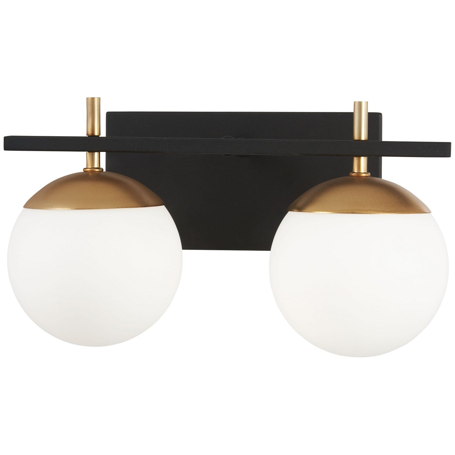 George Kovacs - P1352-618 - Two Light Bath - Alluria - Weathered Black W/Autumn Gold