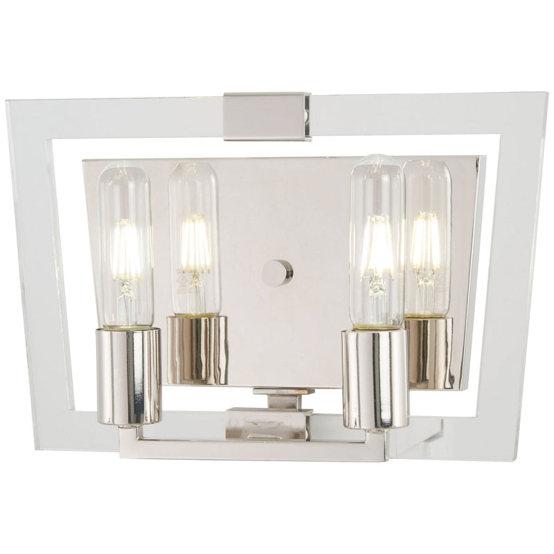 George Kovacs - P1372-613 - Two Light Bath - Crystal Chrome - Polished Nickel