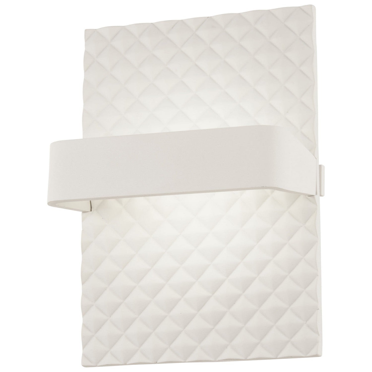 George Kovacs - P1774-044B-L - LED Wall Sconce - Quilted - Matte White