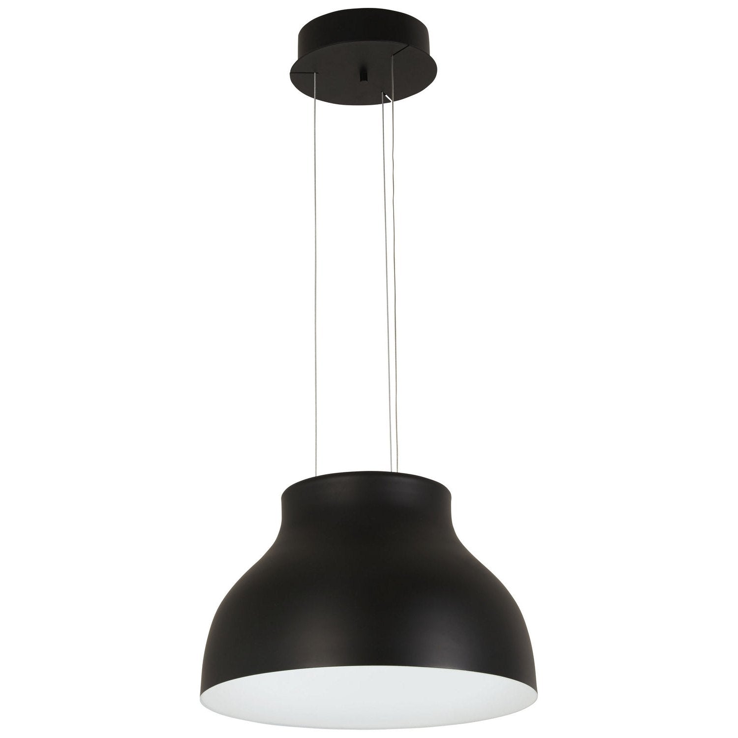 George Kovacs - P1780-066A-L - LED Pendant - Kettle Up - Matte Black