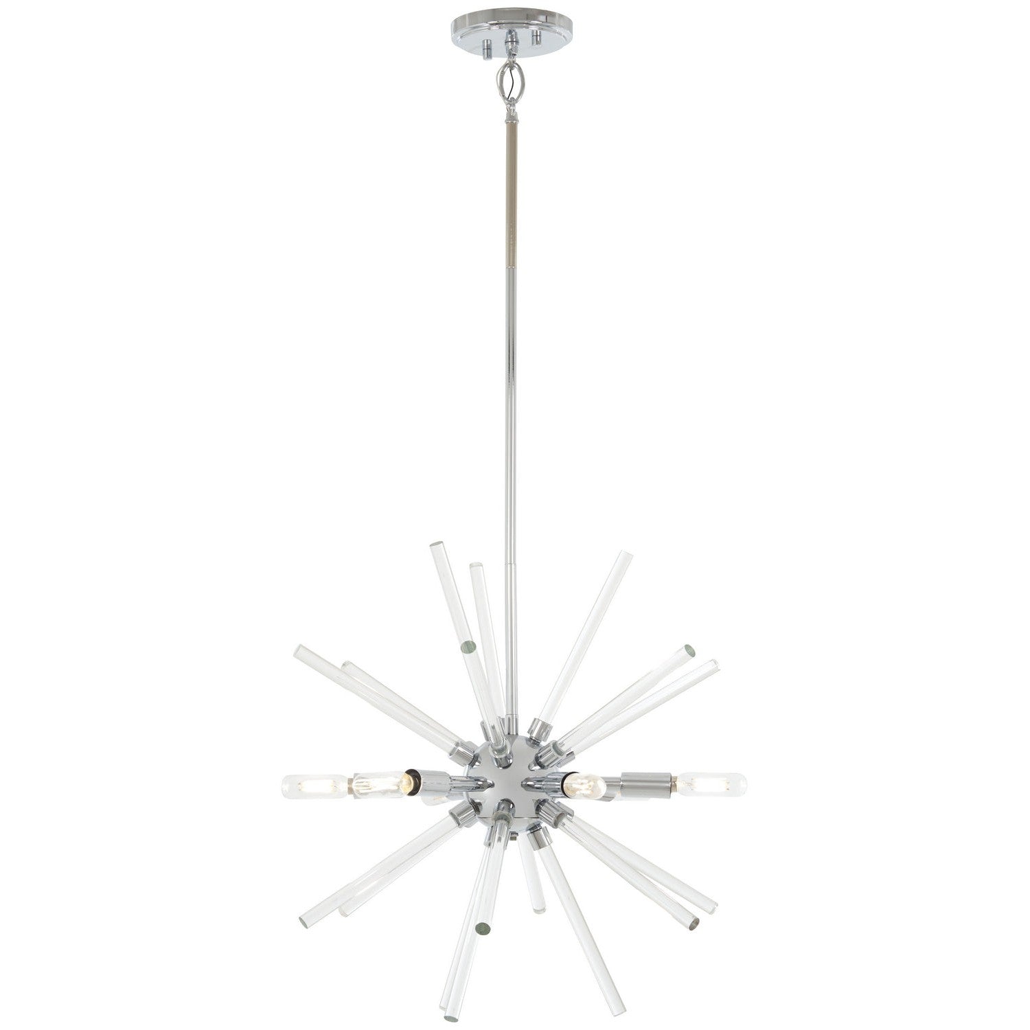 George Kovacs - P1791-077 - Six Light Pendant - Spiked - Chrome