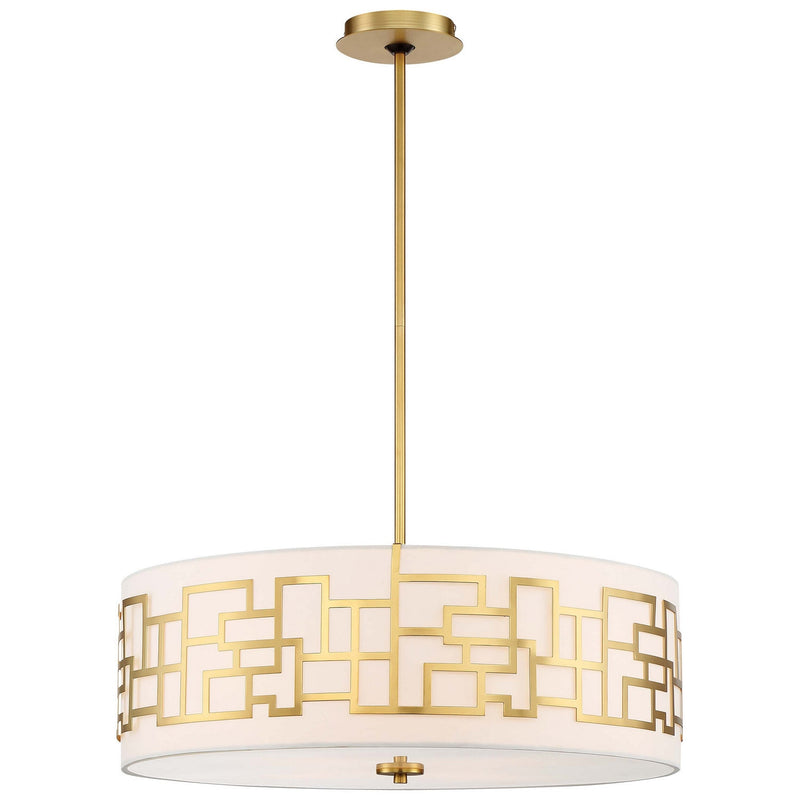 George Kovacs - P197-248 - Four Light Pendant - Alecia'S Necklace - Honey Gold